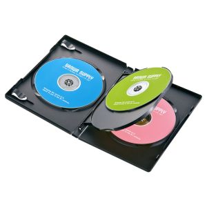 サンワサプライ SANWA SUPPLY サンワサプライ DVD-TN4-10BKN DVDトールケース 4枚収納 10枚セット ブラック