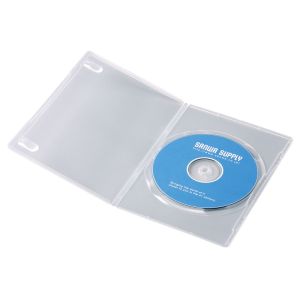 サンワサプライ SANWA SUPPLY サンワサプライ DVD-TU1-10CLN スリムDVDトールケース 1枚収納 10枚セット クリア