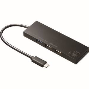 サンワサプライ SANWA SUPPLY USB Type Cコンボハブ カードリーダー付き USB-3TCHC16BK