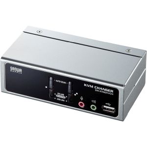 サンワサプライ SANWA SUPPLY USB・PS/2コンソール両対応パソコン自動切替器(2:1) SW-KVM2HVCN