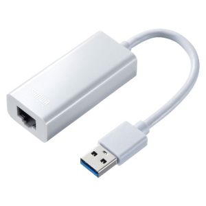 サンワサプライ SANWA SUPPLY サンワサプライ USB-CVLAN1WN USB3.2-LAN変換アダプタ ホワイト