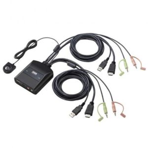 サンワサプライ SANWA SUPPLY サンワサプライ SW-KVM2WHUUS 4K対応HDMIパソコン切替器 エミュレーション非搭載 手元スイッチ付き メーカー直送 代引不可 北海道沖縄離島不可