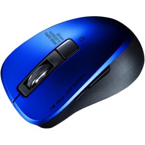 サンワサプライ SANWA SUPPLY サンワサプライ MA-BTBL155BL 静音 Bluetooth 5 ブルー LED マウス 5 ブルー LED マウス