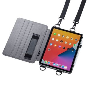 サンワサプライ SANWA SUPPLY サンワサプライ PDA-IPAD1712BK ショルダーベルトケース iPad Air 2020 スタンド機能付き