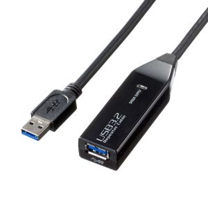 サンワサプライ SANWA SUPPLY サンワサプライ KB-USB-R303N 3m延長USB3.2アクティブリピーターケーブル
