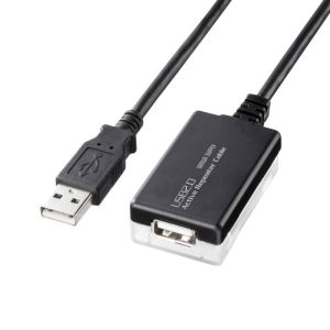サンワサプライ SANWA SUPPLY サンワサプライ KB-USB-R212N 12m延長USB2.0アクティブリピーターケーブル