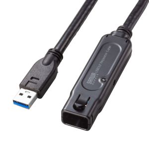 サンワサプライ SANWA SUPPLY サンワサプライ KB-USB-RLK310 USB3.2アクティブリピーターケーブル 抜け止めロック機構付き 10m