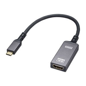 サンワサプライ SANWA SUPPLY サンワサプライ AD-ALCHDR03 USB Type C-HDMI変換アダプタ 8K 60Hz HDR対応