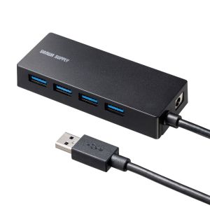 サンワサプライ SANWA SUPPLY サンワサプライ USB-3HTV433BK USB3.2 Gen1 4ポートハブ HDD接続対応