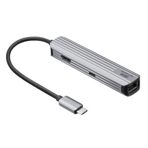 サンワサプライ SANWA SUPPLY サンワサプライ USB-3TCHLP7S USB Type-Cマルチ変換アダプタ HDMI LAN付