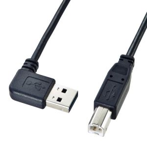 サンワサプライ SANWA SUPPLY 両面挿せるL型USBケーブル(A-B標準) KU-RL2