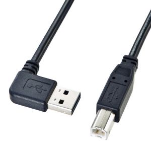 サンワサプライ SANWA SUPPLY 両面挿せるL型USBケーブル(A-B標準) KU-RL3