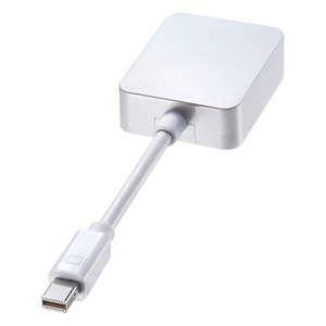 サンワサプライ SANWA SUPPLY 4K対応Mini DisplayPort-HDMI変換アダプタ 白 AD-MDPHD008