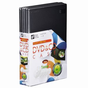 オーム電機 OHM オーム電機 DVD&CDケース スリムタイプ 1枚収納×5個パック OA-RDVS-5PK 01-3284