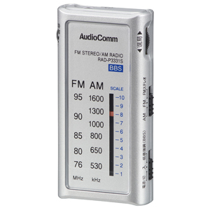 オーム電機 OHM オーム電機 RAD-P3331S-S ライターサイズラジオ