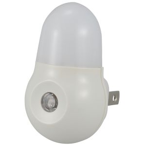 オーム電機 OHM オーム電機 LEDナイトライトミニ 明暗センサー ホワイト 白色LED 04-2824 AN1-SW