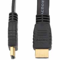 オーム電機 OHM オーム電機 HDMI フラットケーブル 3m VIS-C30F-K 05-0276