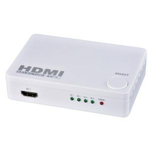 オーム電機 OHM オーム電機 HDMIセレクター 4ポート 白 AV-S04S-W 05-0578