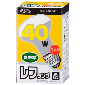 オーム電機 OHM オーム電機 レフランプ 40W/E26 06-1829 LB-LR6640-FLL