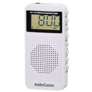 オーム電機 OHM オーム電機 DSP式 FMステレオラジオ ホワイト 07-9815 RAD-P390Z-W AudioComm