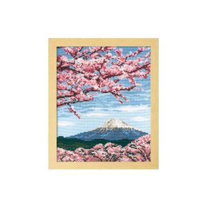 オリムパス オリムパス ししゅうキット 桜と富士山 7386