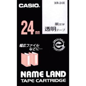 カシオ CASIO カシオ XR-24X ネームランド用テープカートリッジ 粘着タイプ 24mm
