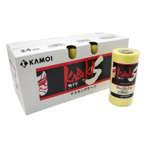 カモ井加工紙 KAMOI カモ井 2590250024 車輌 建築用マスキングテープ カブキ-S 24mmx18m 5巻入 10P