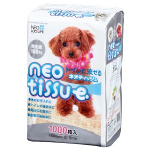 コーチョー KOHCHO コーチョー NEOLOOLIFE ネオティッシュ 1000枚 犬 ペット トイレに流せる 再生紙