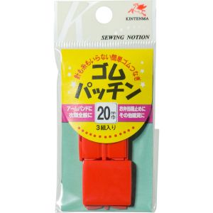 川村製紐工業 金天馬 ゴムパッチン 20mm 3組入 赤 KW91601 川村製紐工業