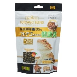 ジェックス GEX ジェックス フトアゴヒゲトカゲの昆虫ブレンドフード 250g