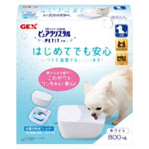 ジェックス GEX ジェックス ピュアクリスタル プチ 800mL 犬用 ホワイト