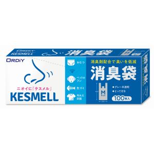 オルディ ORDIY オルディ KS-SHGYMT-100 KESMELL消臭袋Mグレー半透明100