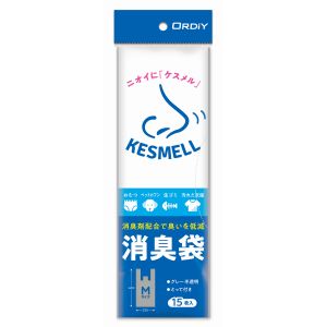 オルディ ORDIY オルディ KS-SHGYMT-15 KESMELL消臭袋Mグレー半透明15P