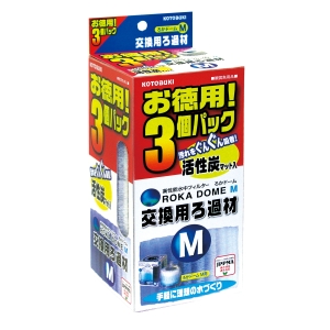 寿工芸 KOTOBUKI 寿工芸 ろかドーム M 交換用ろ過材 お徳用3個パック