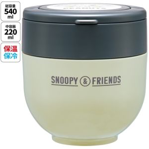 スケーター SKATER スケーター SNOOPY バッジ 保温保冷丼ぶりランチジャーハンドル付 LDNO6AG