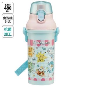 スケーター SKATER スケーター ポケモン ポッピング 抗菌直飲プラワンタッチボトル 480ml PSB5SANAG