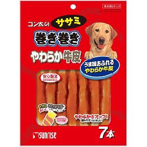 マルカン MG マルカン サンライズ ゴン太のササミ巻き巻き やわらか牛皮 7本