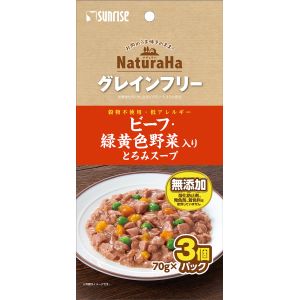 マルカン MG マルカン ナチュラハ グレインフリー ビーフ 緑黄色野菜入り とろみスープ 70g×3個