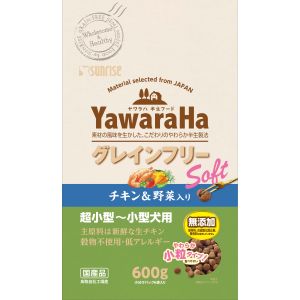 マルカン MG マルカン ヤワラハ グレインフリー ソフト チキン & 野菜入り 600g