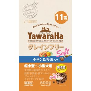 マルカン MG マルカン ヤワラハ グレインフリー ソフト チキン 野菜入り 11歳以上用 600g MG