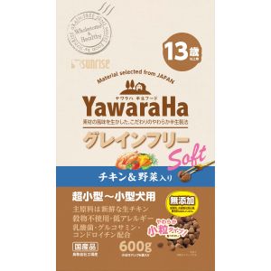 マルカン MG マルカン ヤワラハ グレインフリー ソフト チキン & 野菜入り 13歳以上用 600g