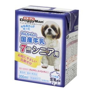 ドギーマンハヤシ DoggyMan ドギーマン わんちゃんの国産牛乳 7歳からのシニア用 200ml