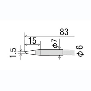 太洋電機 グット goot グット RD-67BC 替こて先 φ6-7×83mm goot 太洋電機