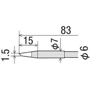 太洋電機 グット goot グット RD-67C 替こて先 φ6-7×83mm goot 太洋電機