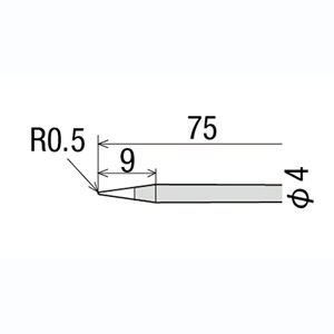 太洋電機 グット goot グット RB-475B 替こて先 φ4×75mm goot 太洋電機