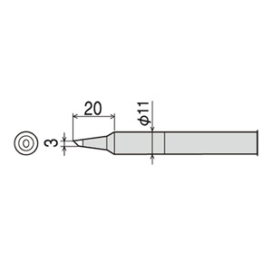 太洋電機 グット goot グット CXR-100RT-3C 替こて先 CX/CXR-100用 goot 太洋電機