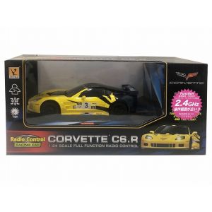 童友社 童友社 30653 2.4GHz RC 1/24キャデラック コルベット C6.R 黄/黒