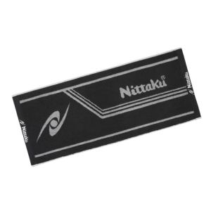 ニッタク Nittaku ニッタク 卓球アクセサリー ラインミッドタオル ブラック グレー LM3 NL9234 Nittaku