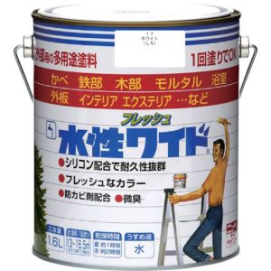 ニッぺ ニッぺ HTA103-1.6 水性フレッシュワイド 1.6L ホワイト