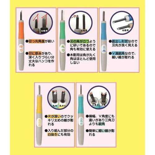  道刃物工業 道刃物工業 ゴムハン彫刻刀5本組